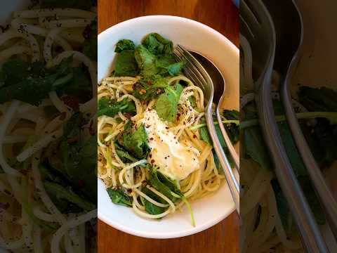 Creamy Garlic Pasta With Greens is on NYT Cooking 🧄