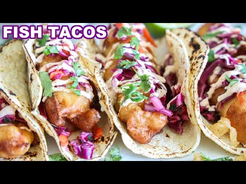 Baja Fish Taco Recipe with Homemade Guacamole