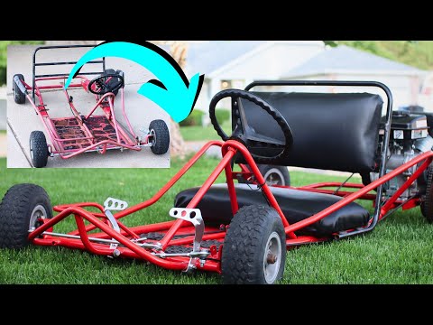 $40 Rusty Go Kart into Awesome $$$ Kart W/ Harbor Freight Predator