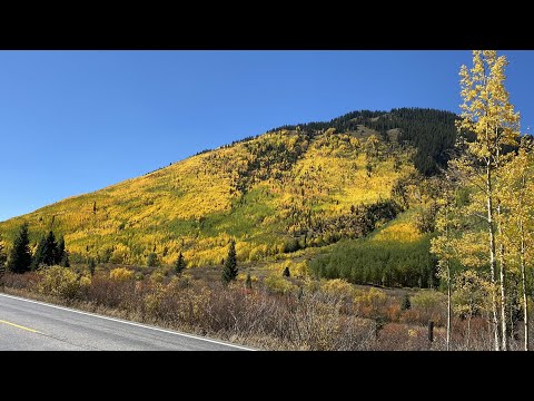 Fall Foliages along the way from Silverton to Ouray, Colorado. 9-29-2023, Day 3-E