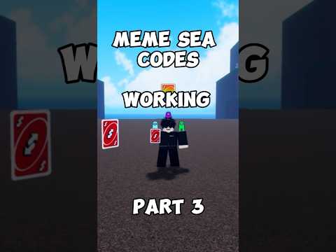 MEME SEA CODES PART3 (WORKING) #roblox #memesea #shorts