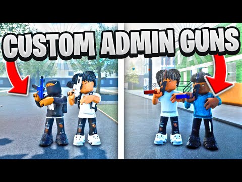 I GOT AN ADMIN TO GIVE ME CUSTOM GUNS IN THIS PHILLY ROBLOX HOOD GAME