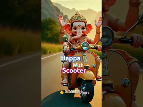 "स्कूटर पर गणपति?! 🎉 "GANPATI on a SCOOTER?! 🎉 #shortvideo #trending  #ganesh #wow #edit