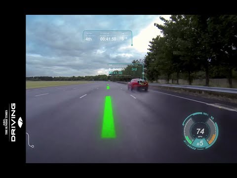 Jaguar Land Rover Virtual Windscreen Technology