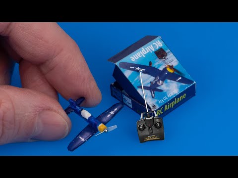 How to make Miniature Remote Control Airplane - Tutorial | for DollHouse