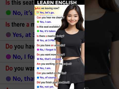 🥰How to speak English fluently? Daily use English question answer practice #englishquestioansanswers