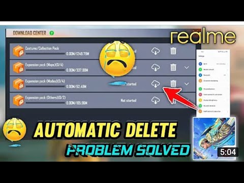 Free Fire Expension Pack Automatic Delete Problem Realme Divice Solve |All Divice| GarenaFreeFireMax