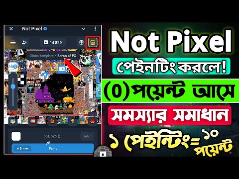 Not Pixel 0 পয়েন্ট সমস্যার সমাধান || Not Pixel Listing Date New Update