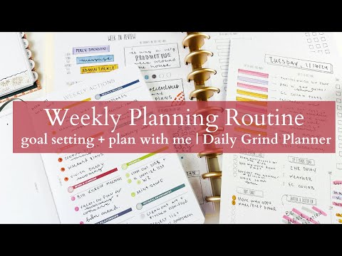 Weekly Planning Routine | Goal Setting + Reflections | Weekly Overview and Daily PLAN WITH ME