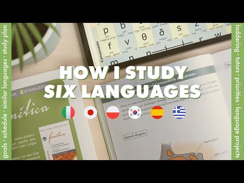 How I'm learning six languages | priorities, schedule, goals