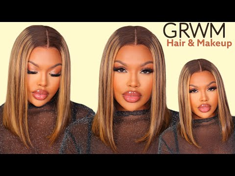 GET READY WITH ME | HAIR & MAKEUP FT ULA HAIR