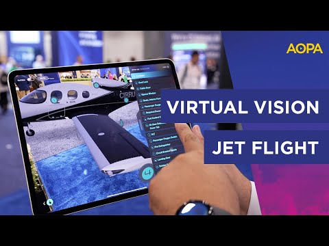 Cirrus flight training with virtual and augmented reality