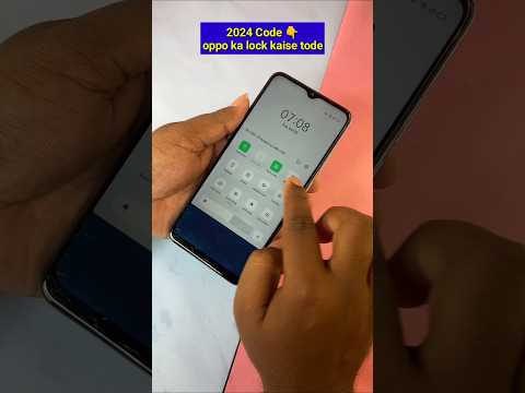 oppo mobile ka lock kaise tode // forgot password 2024 *#812 #shorts