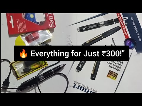 🔥₹300 Spy Pen Camera Review! 1080p HD + 32GB Card & USB - Is It Worth It?