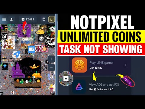 Notpixel New Task Not Showing Problem | NotPixel coin 0 Problem | NotPixel Withdrawal