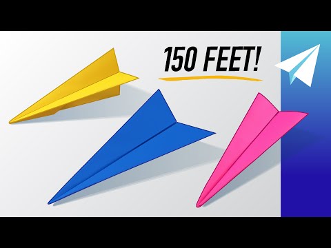 3 Paper Airplanes that Fly REALLY Far! How to make the BEST Paper Airplanes for Distance