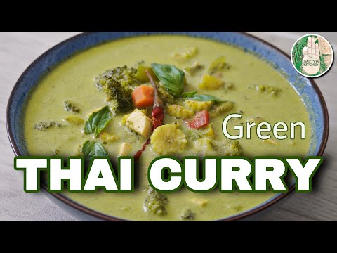 Green Thai Curry Recipe | Most delicious Thai Curry No Onion No Garlic Recipe | Sattvik Kitchen