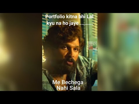 ME BECHEGA NAHI SALA | For longterm Invester | #shorts #pushpa #stockmarket #longterminvestment