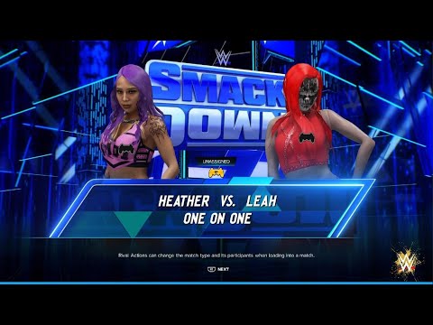 AWA Friday night smackdown: Heather vs Leah