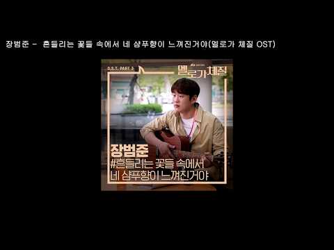 장범준 - 흔들리는 꽃들 속에서 네 샴푸향이 느껴진거야 (멜로가 체질 OST) / 가사