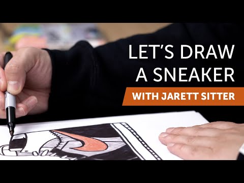 Let's Draw A Sneaker with Jarett Sitter | Calgary Public Library