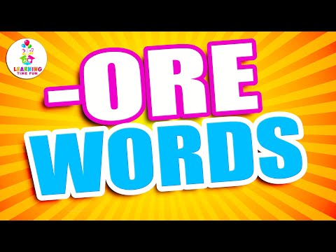 ORE Words for Children | Learn to Read ORE Words (Word Families Series)