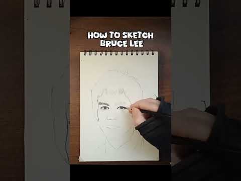 How to sketch Bruce Lee #shorts