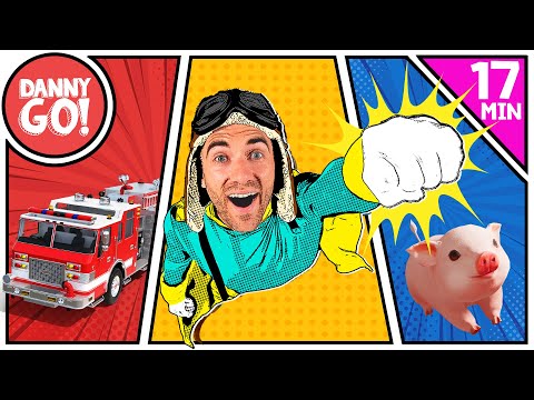 Superheroes, Vehicles, Farm Animals + more! 🦸‍♂️ 🚒 🐷 | Dance Compilation | Danny Go! Songs for Kids