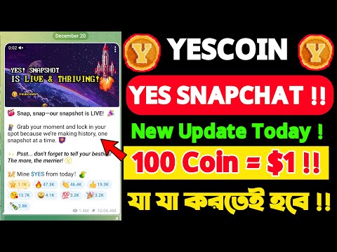 Yescoin Airdrop Criteria & Snapshot | Yescoin Token Price | Yescoin new update |Yescoin listing date