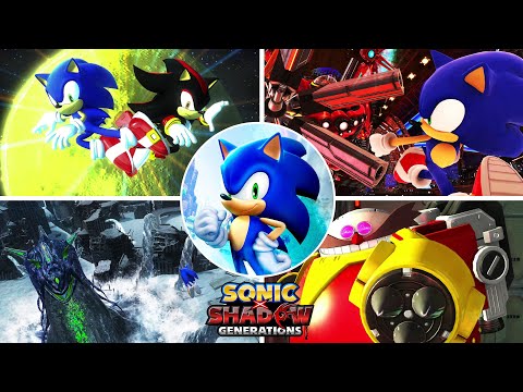 Sonic Generations Remastered - All Bosses (4K HDR 60FPS)