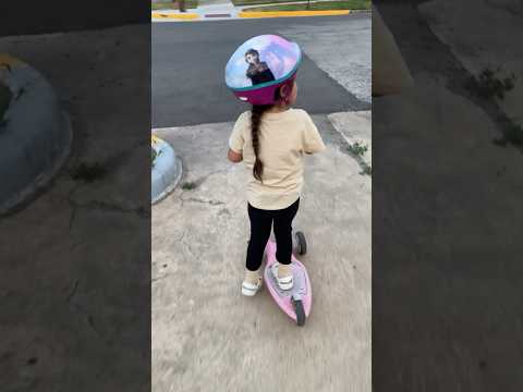 Crossing the road on a scooter 🛴 🤣 safety first lol #shorts #comedy #humor #funny #mom #daughter