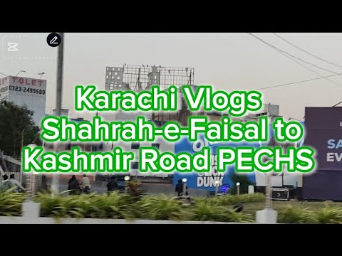 Karachi Vlogs Shahrah-e-Faisal to Kashmir Road PECHS @vlogsbysjabeen6603 #vlogsbysjabeen #sjabeen