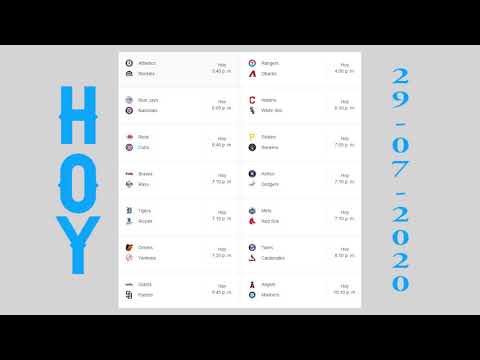 JUEGOS PARA HOY MLB