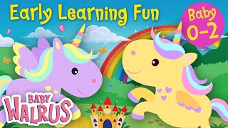 Early Learning Fun #15 | Rainbow Unicorns 🦄 Counting & Colors | Educational