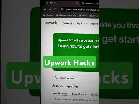 Upwork Hacks in 2024 #upworkshorts #upworktips #upworkjobs