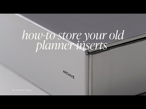 The Best Way to Clean Out Your Planner | Archive Box 2.0 | Cloth & Paper