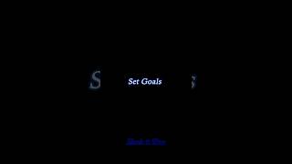 Set Purposeful Goals #shorts #Motivation #subscribe