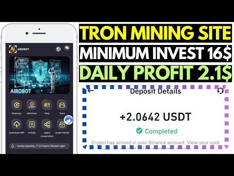 New AIROBOT | New USDT Mining Site | Free USDT Earning Apps | Best USDT Grab Earning Platform