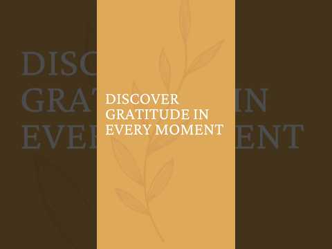 Discovering Gratitude in Every Moment #christiancontent