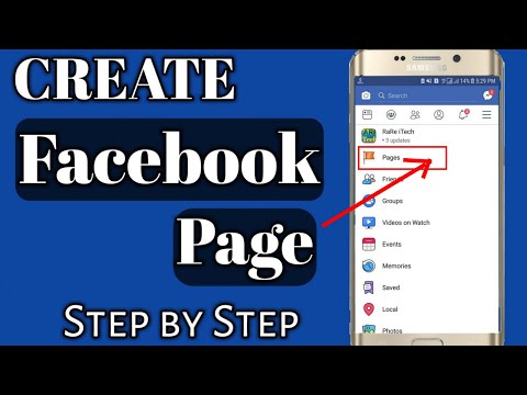 How to create a facebook page