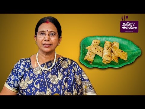 MUSHROOM FRANKIE : Mallika Badrinath Recipes | Healthy Chapathi Rolls