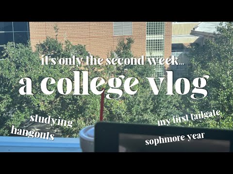 UCF COLLEGE VLOG | studying, hang outs, my first tailgate | sophomore year | blvkmuse