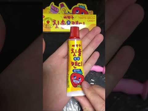 🪥歯ブラシキャンディ🦷【食べられる歯ブラシ・歯みがき】【edible toothbrush・toothpaste candy】【칫솔】 【韓国お菓子】