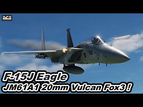 F-15J Eagle JM61A1 20mm Vulcan  FOX3 !  Strafing Runs 一撃必中 Demo Flight DCS World 航空祭 【爆音浴】やればできる！