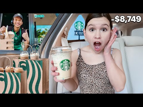 I Bought My DAUGHTER EVERYTHING at STARBUCKS *im broke