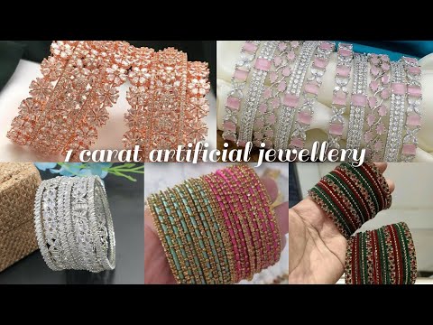 Artificial bangles//1 carat bangles trending designs//1 carat bangle designs 2024//Fashion Industry