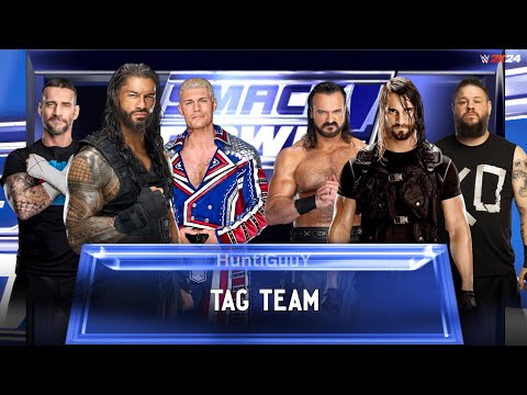 Roman Reigns,Cody Rhodes & CM Punk vs Seth Rollins,Kevin Owen & Drew McIntyre WWE  Tag Team Match