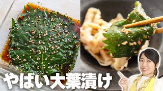 【5分】保存もで切る大葉の醤油漬け