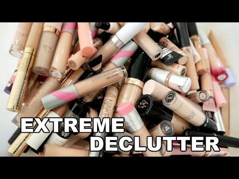 100 + CONCEALER DECLUTTER ☠️ 1/2GONE!!