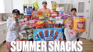 INSANE SUMMER SAM'S CLUB GROCERY HAUL | KIDS IN CHARGE OF SUMMER SNACKS AND PARENTS CAN'T SAY NO